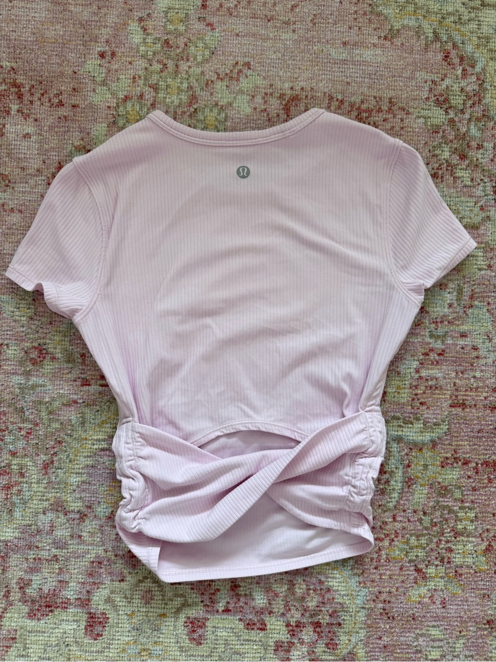 lululemon athletica All it Takes Back-Twist Ribbed Short Sleeve Top
